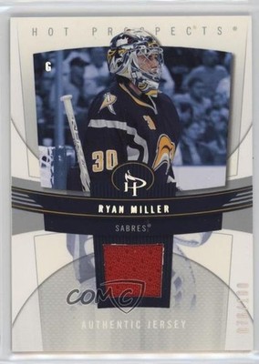 2006-07 Fleer Hot Prospects Red Hot 76/100 Ryan Miller #11 4xw
