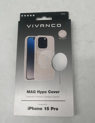 Vivanco Mag Hype Cover für Apple iPhone 15 Pro Beige  #TK1231A