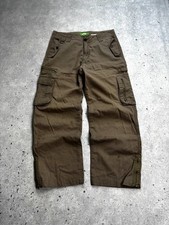 Vintage Y2K Brown Baggy Cargo Pants Multi Pocket If Six Was Nine Hysteric Style