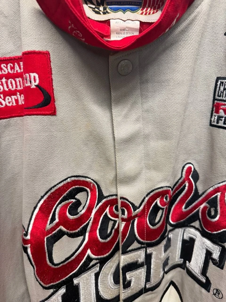 Jeff Hamilton Racing Collection Coors Light Sterling Marlin NASCAR Jacket image 6
