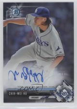 2017 Bowman Chrome Prospect Auto Chih-Wei Hu #CPA-CWH Auto 3k7