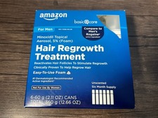 Amazon Minoxidil 5 Men Hair Regrowth Solution Treatment 6 Month Supply 7/26