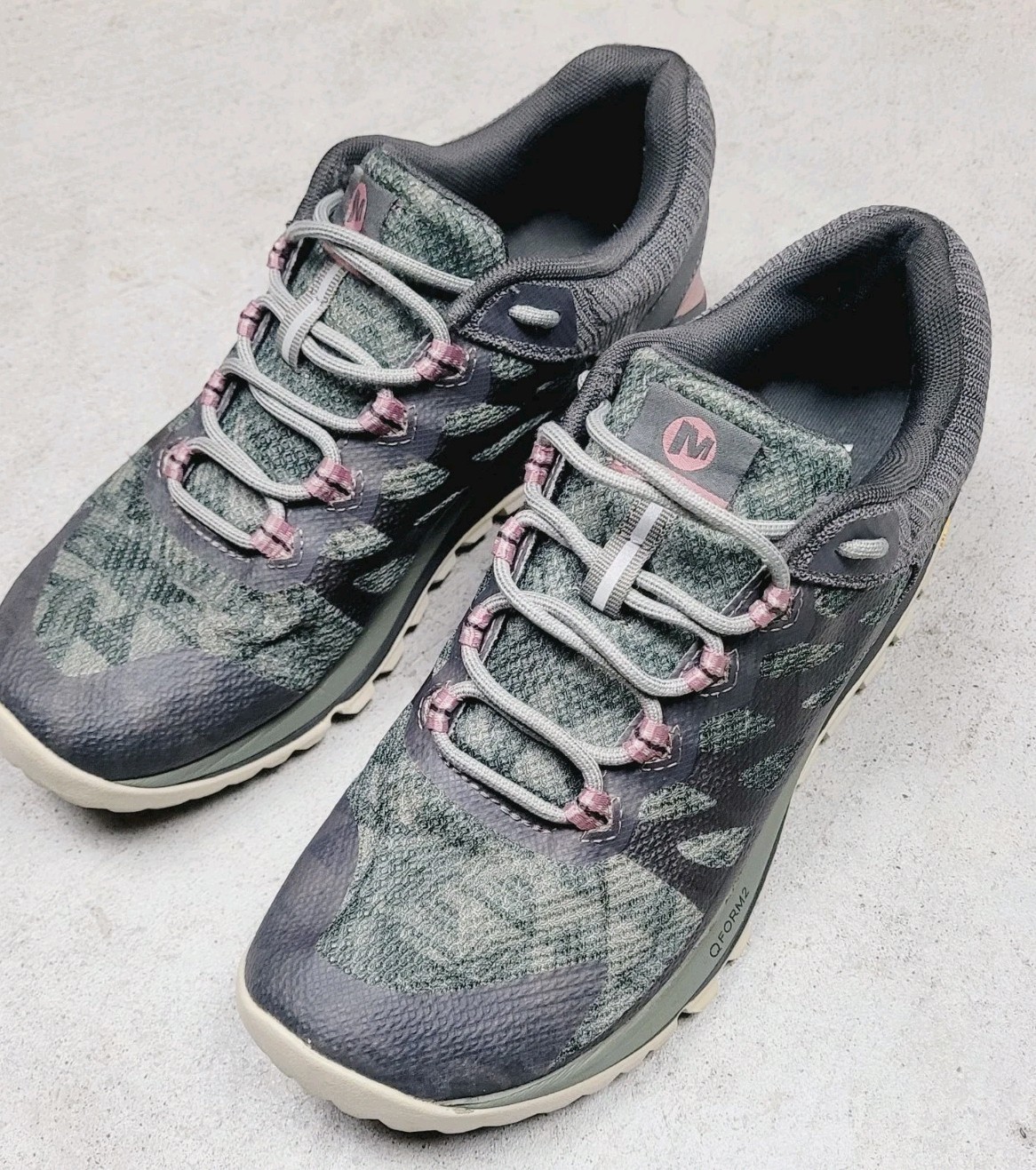 Merrell Antora 2 scarpe donna taglia 8 5 verde sneaker escursionismo passeggio vibram