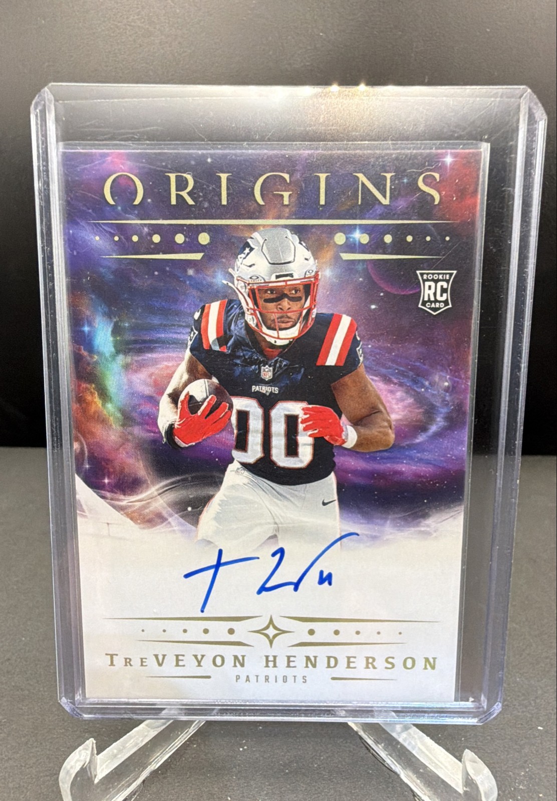 2025 Panini Origins - Rookie Autographs TreVeyon Henderson #RA-THE (AU, RC)