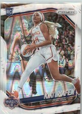 2025 Panini Prizm WNBA #72 Kiki Iriafen White Seismic Prizms