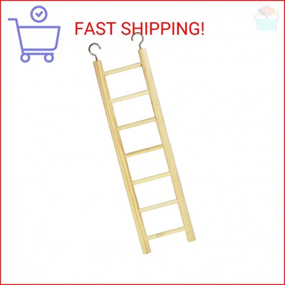 Prevue Pet Products BPV384 Birdie Basics 7-Step Wood Ladder for Bird, 12-Inch