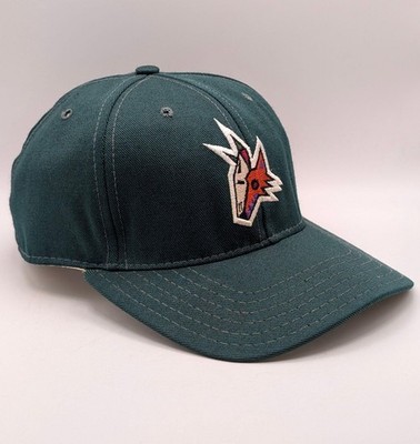 Vintage Phoenix Coyotes Fitted Hockey Hat Green Kachina Pro Line Size 7 1/8 NHL