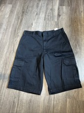 NWT Mens Dickies Twill Work Shorts Loose Fit 13" Inseam Size 34 Black