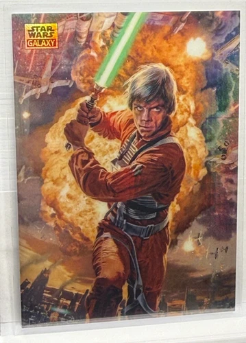 Topps Chrome Star Wars Galaxy 2025 Luke Skywalker Prism Refractor /75
