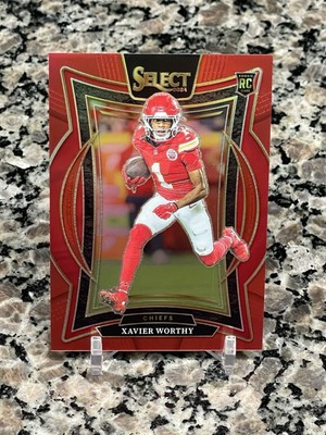 XAVIER WORTHY 2024 Panini Select Concourse True Red Rc /99 Chiefs