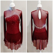 Figure Skating Dance Dress New RG Leotard 160-175cm 63-68 In Heigh