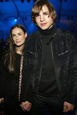Demi Moore Ashton Kutcher at GM Rocks Award Season With Cars Stars- Old Photo