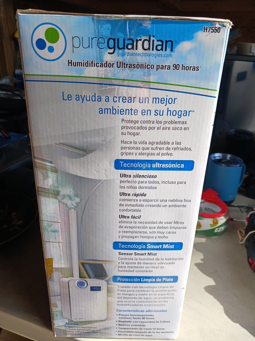 PureGuardian H7550 Ultrasonic Warm and Cool Mist Humidifier