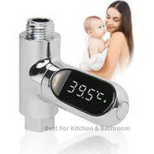 Shower Thermometer Fahrenheit Celsius Shower Water Thermometer with Led Digital