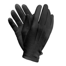 Black Cotton Gloves - men's & women's - Uniform, Parade, Military, Santa Gloves