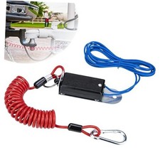 Trailer Breakaway Switch, with 4 FT Coiled Trailer Brake Away Cable, 4FT