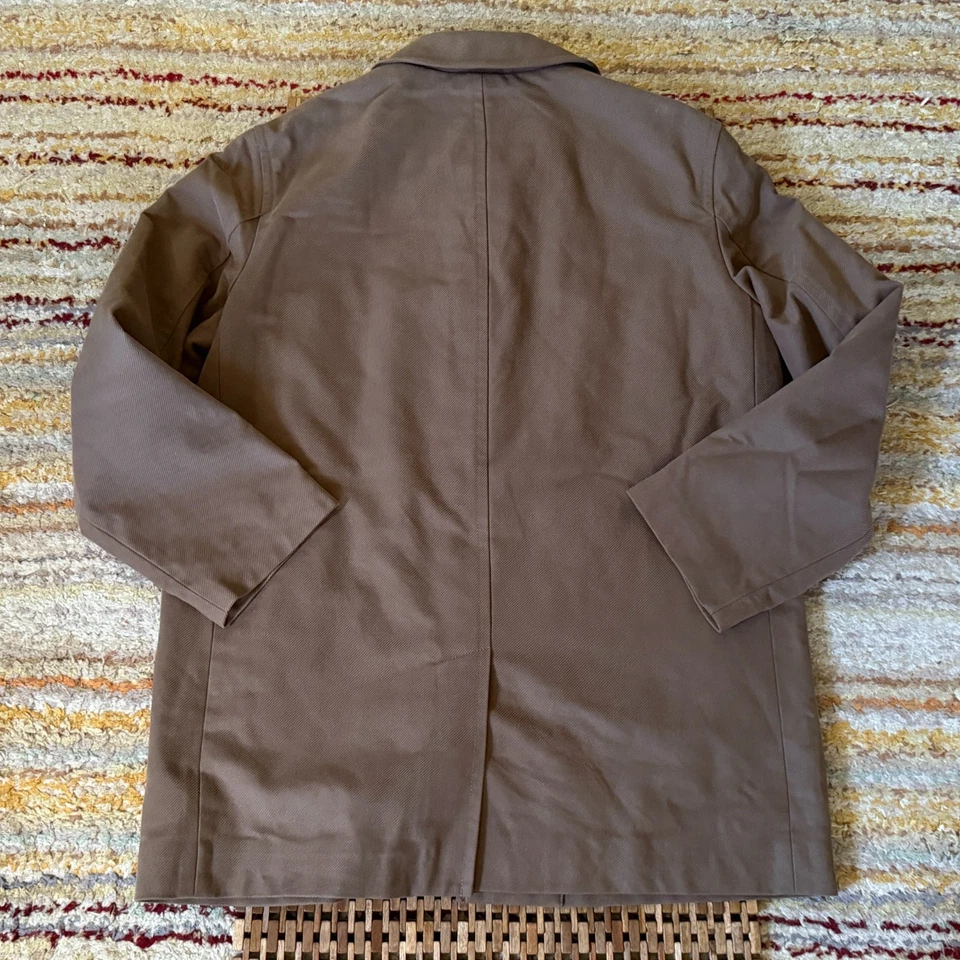 J. CREW Twill Insulated Jacket Full Zip Khaki Tan Men's Size Large L - Image 2 of 3