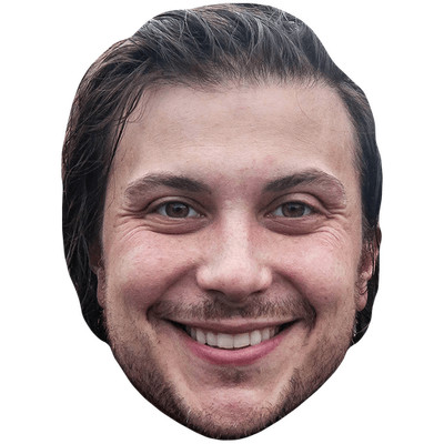 Frank Iero (Lächeln) Promi Maske, flaches Kartengesicht, Kostüm Maske