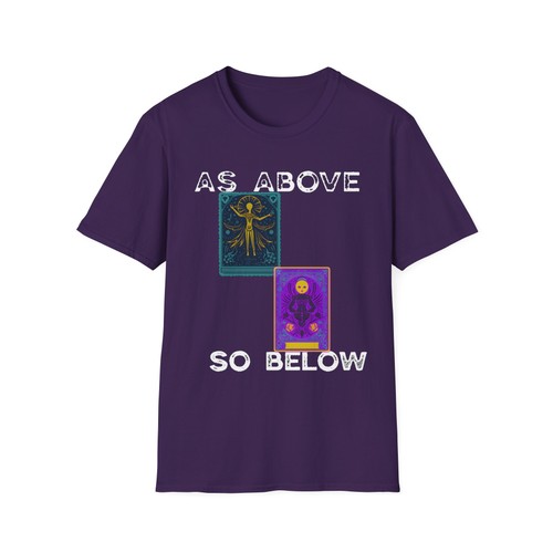 Wie oben so unten Unisex Softstyle T-Shirt, Spirituelles Tee, Astrologie […] - Bild 38 von 43