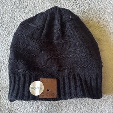 Bluetooth Beanie Hat with Wireless Headphones Winter Sports Knit Cap Black New