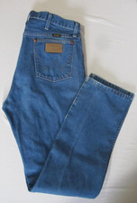 Vintage Wrangler 13MWZ Jeans Mens 34x34 Blue Denim Med Wash USA Made READ