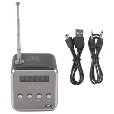 TD-V26 Digital Portable Fm Radio Receiver LED Loudspeaker Speaker MP33399
