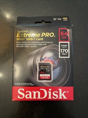 SanDisk Extreme PRO 64GB SDXC UHS-I Memory Card