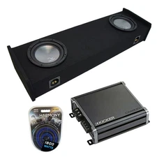 1997-1999 Ford F-150 Super Ext Cab Truck Harmony A122 Dual 12" Sub Box & CXA8001