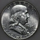 * 1960-P Franklin Half Dollar 90% Silver As Shown