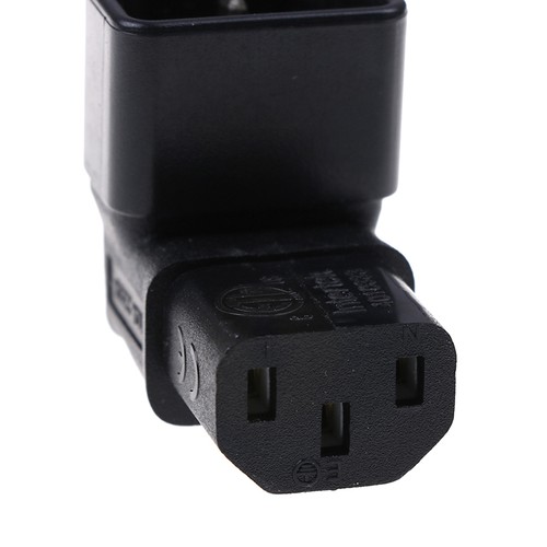 Down angled IEC adapter,right angled IEC 320 C14 to C13 for TV wamdJ;xg - Photo 5/10