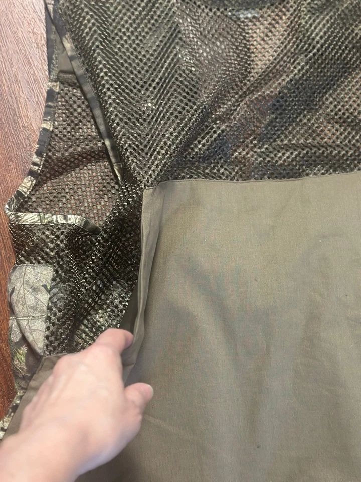 Mossy Oak Break-Up Country Dove Hunting Camo Vest M/L w/Game Pouch Foul Bird - Image 3 of 4
