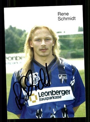 Rene Schmidt autograph card VFB Leipzig 1995-96 original signed