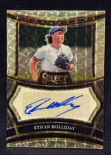 ETHAN HOLLIDAY ROCKIES 2025 PANINI SELECT SIGNATURES GOLD VINYL  AUTO # 1/1