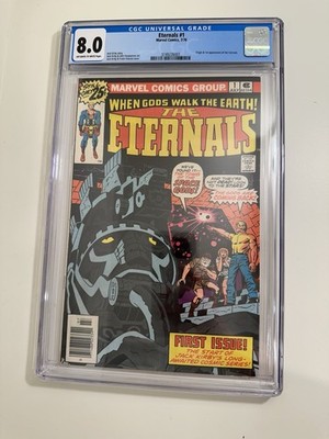 Marvel Comics The Eternals #1 CGC 8.0 First Character Appearance 1976 Jack Kirby