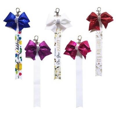 Unique Butterfly Bowknot Key Holder Double Side Printing Heat for Daily Use