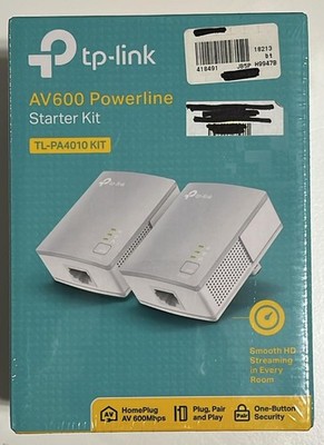 TP-Link AV600 Powerline Starter Kit (typically model TL-PA4010 KIT