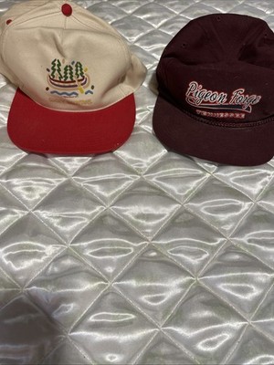 Lot Of Two Vintage Caps Smoky Mountains And Pigeon Forge