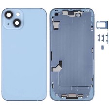 Back Cover Housing Glass Rear Battery Door Frame Replacement For iPhone 14 plus