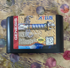 Atlus Sword of Vermilion for Sega Genesis Role Playing Game Cartridge KA