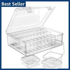 31pcs Bead Organizer Box Small Clear Plastic Storage Containers for Jewelry DIY