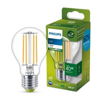 Philips Led Filament Birne 2,3W = 40Watt E27 Klar 485Lm Warmweiß Ultra Effizient
