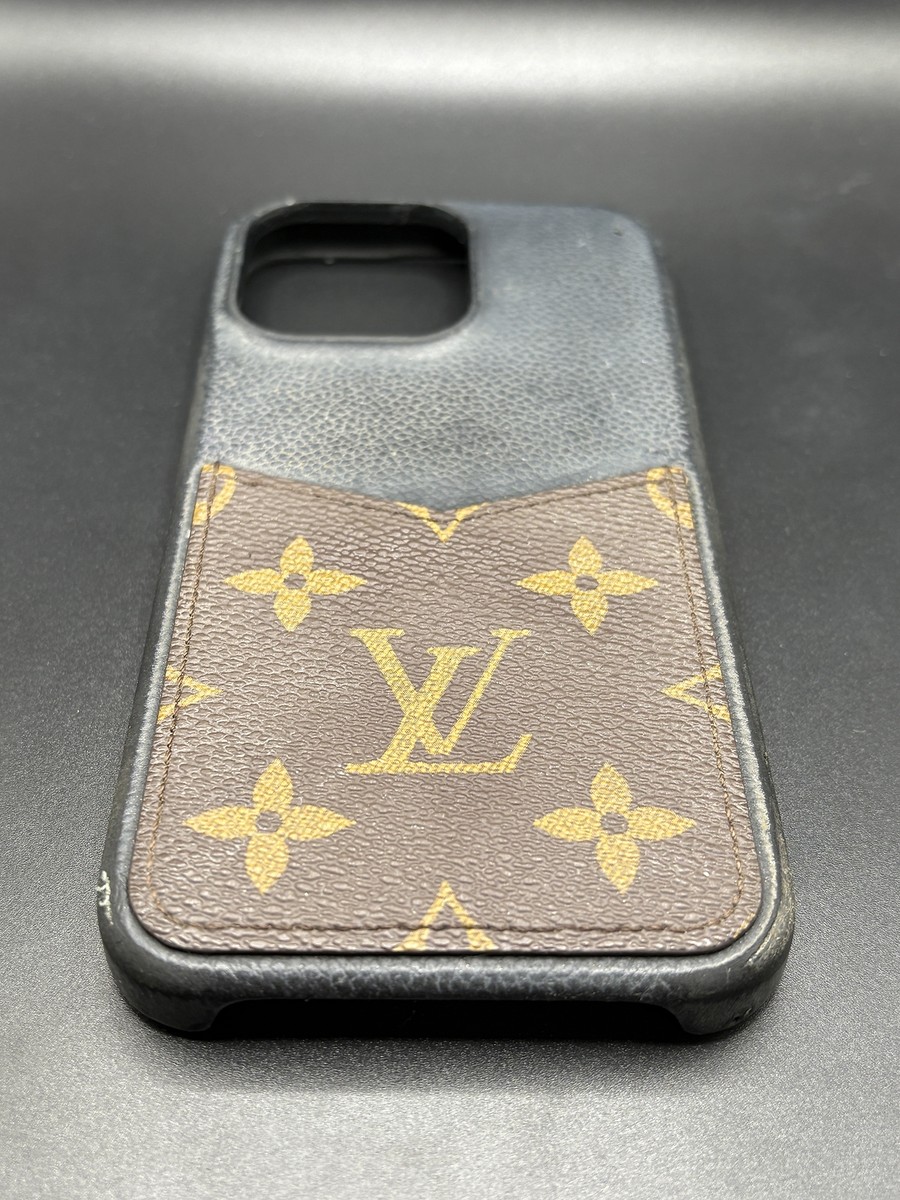 Auth Louis Vuitton Bumper 15 PRO MAX iPhone Case Monogram Used in