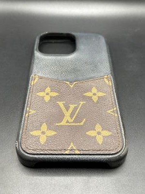 Auth Louis Vuitton Bumper 15 PRO MAX iPhone Case Monogram Used in
