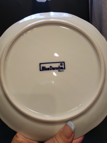 Vintage Blue Onion Pattern Snack Plate 8 1/4" and Cup Set by Blue Danube/Japan - Picture 10 of 12