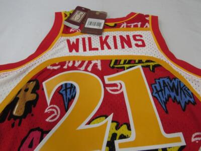 【HYK】リーボック NBA ホークス ウィルキンス スウィングマンJSY Mitchell Ness NBA Atlanta Hawks Dominique Wilkins 21