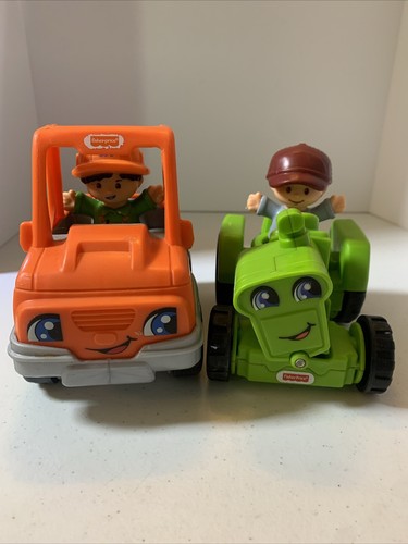 Fisher Price Little People Granja Tractor Figuras de Acción Construcción Camión Juguete