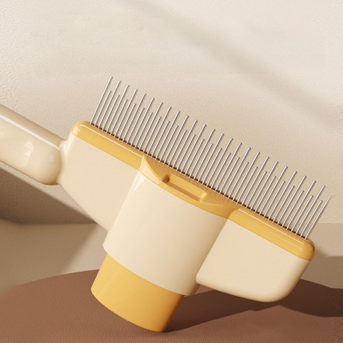 Pet Hair Removal Comb Flea Comb, New Cat Grooming Brush with Release Button AN - Picture 24 of 35