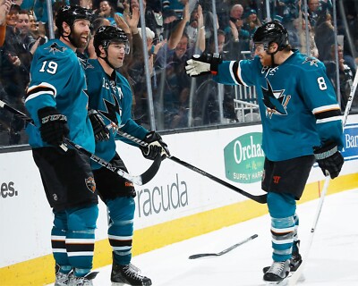 Joe Pavelski Patrick Marleau Joe Thornton San Jose Sharks 8x10 NHL Hockey Photo
