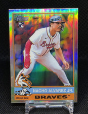 Nacho Alvarez Jr.  2025 Topps Heritage Chrome RC Silver Refractor #145 Braves