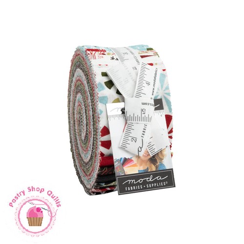 Moda PEPPERMINT BARK Basic Grey Quilt Fabric JELLY ROLL 40 strips Quilting - Bild 1 von 8